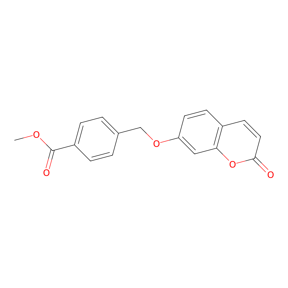 methyl 4-{[(2-oxo-2H-chromen-7-yl)oxy]methyl}benzoate molecular structure, CAS 314262-40-3