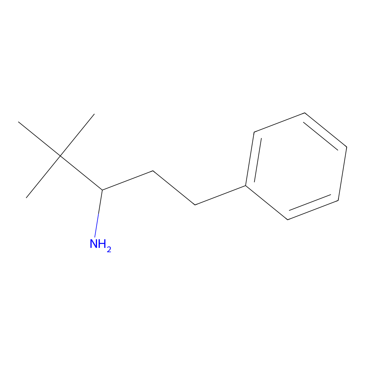 4,4-Dimethyl-1-phenylpentan-3-amine molecular structure, CAS 314271-02-8
