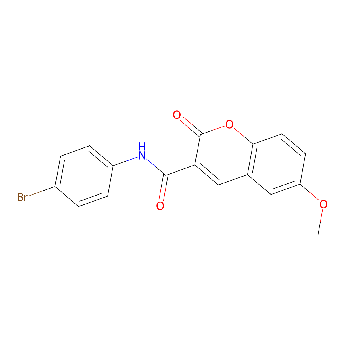 N-(4-Bromophenyl)-6-methoxy-2-oxo-2H-chromene-3-carboxamide molecular structure, CAS 314272-99-6