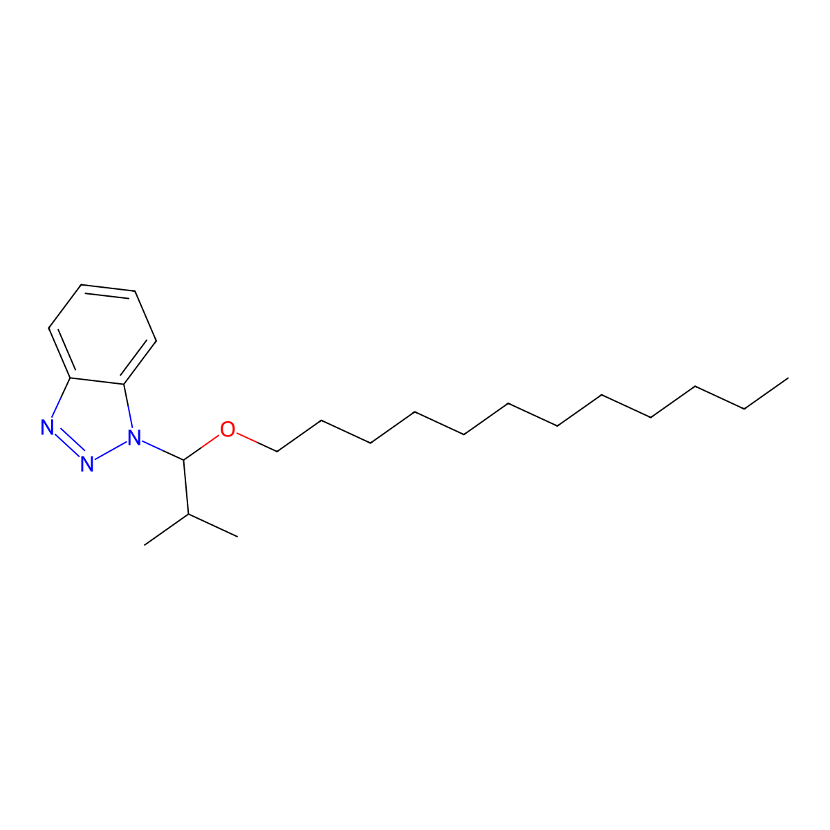 1-[1-(Dodecyloxy)-2-methylpropyl]-1H-1,2,3-benzotriazole molecular structure, CAS 314273-15-9