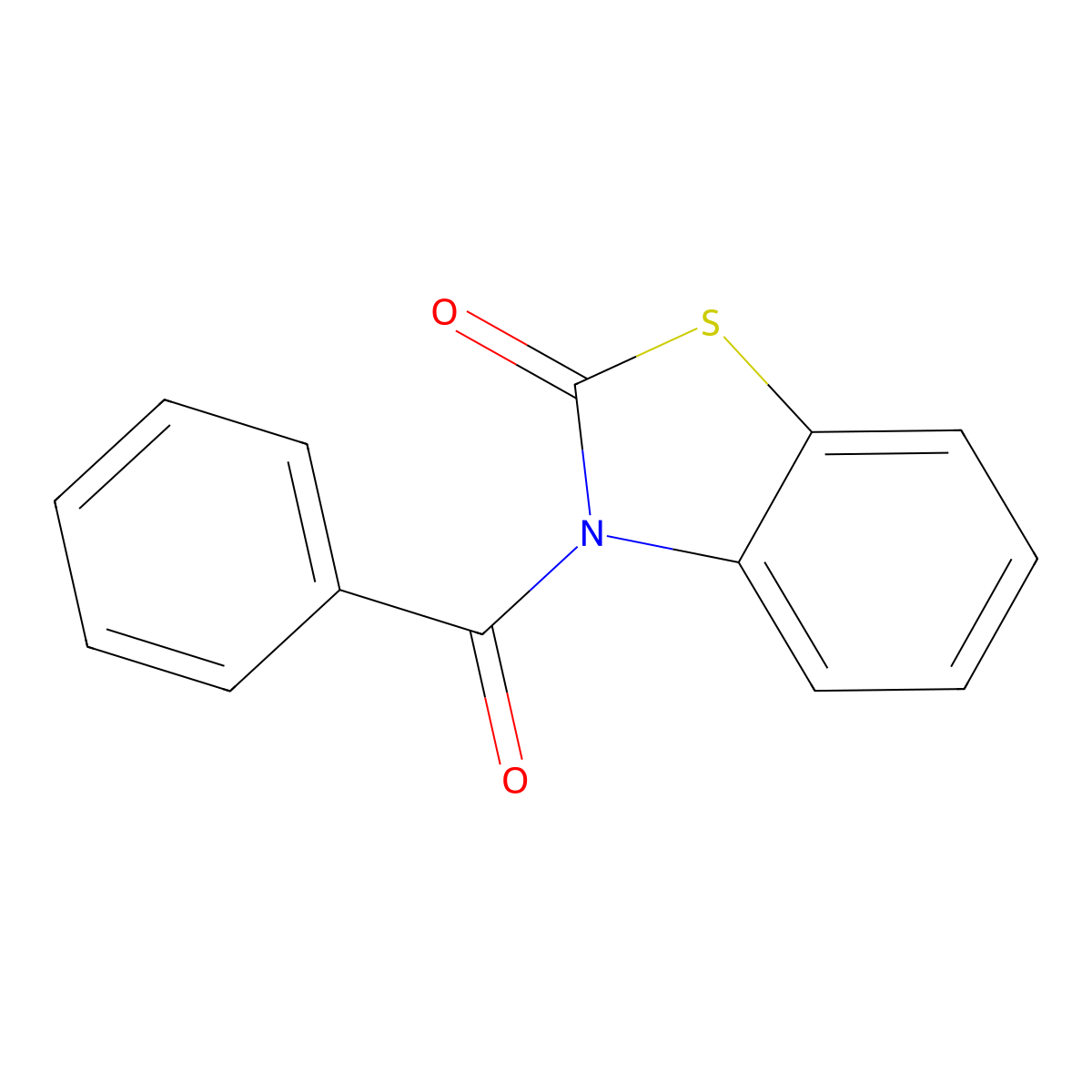 3-Benzoyl-2,3-dihydro-1,3-benzothiazol-2-one molecular structure, CAS 31428-76-9