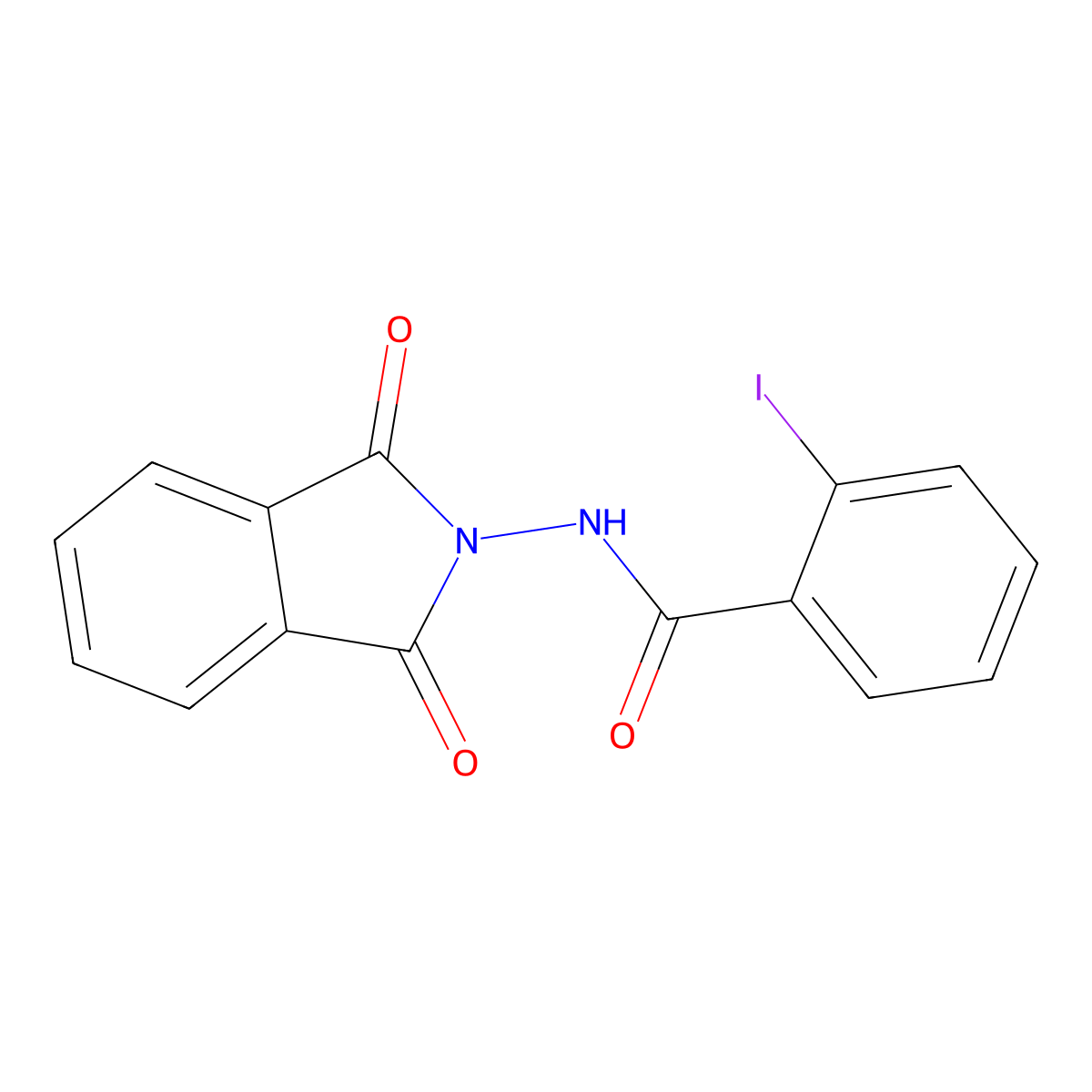 N-(1,3-dioxo-1,3-dihydro-2H-isoindol-2-yl)-2-iodobenzamide molecular structure, CAS 314282-64-9