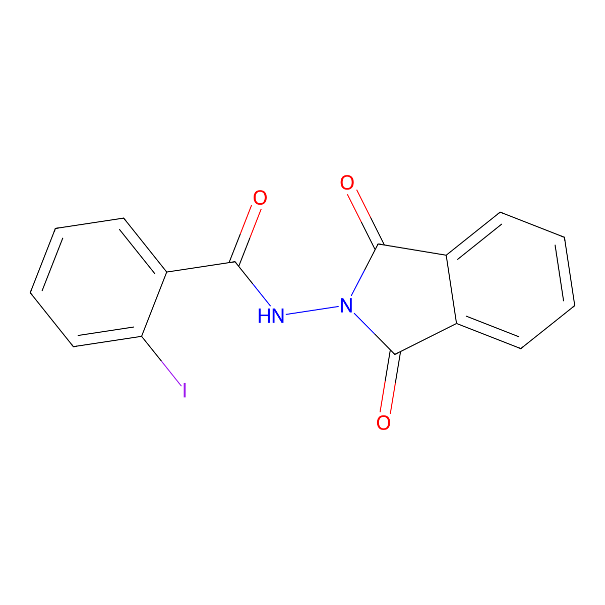N-(1,3-dioxo-1,3-dihydro-2H-isoindol-2-yl)-2-iodobenzamide molecular structure, CAS 314282-64-9
