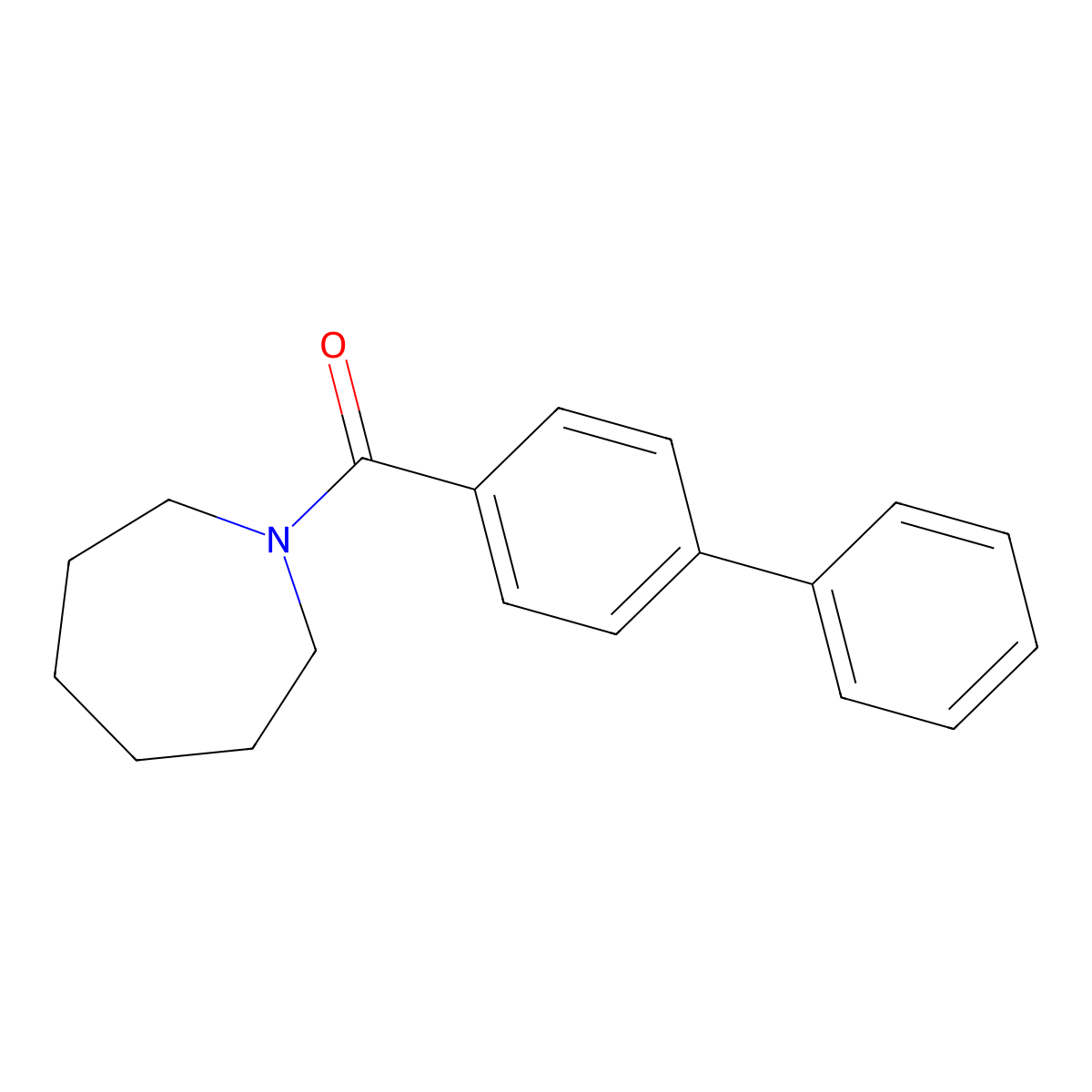 [1,1'-Biphenyl]-4-yl(hexahydro-1H-azepin-1-yl)methanone molecular structure, CAS 314282-98-9