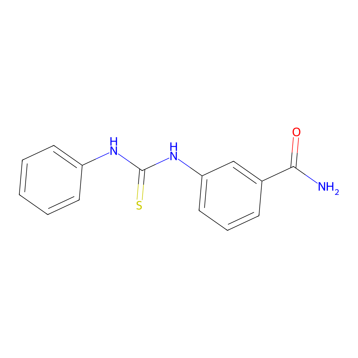 3-(Phenylcarbamothioylamino)benzamide molecular structure, CAS 314283-67-5