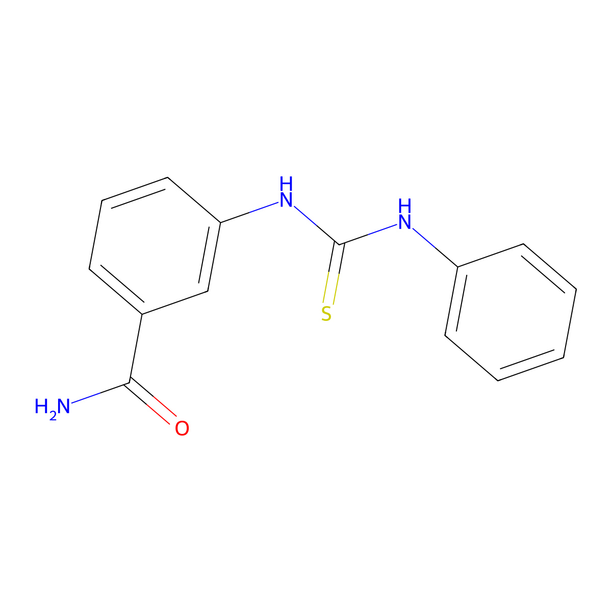 3-(Phenylcarbamothioylamino)benzamide molecular structure, CAS 314283-67-5