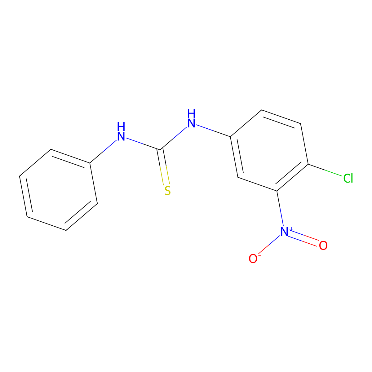 1-(4-Chloro-3-nitrophenyl)-3-phenylthiourea molecular structure, CAS 314283-71-1