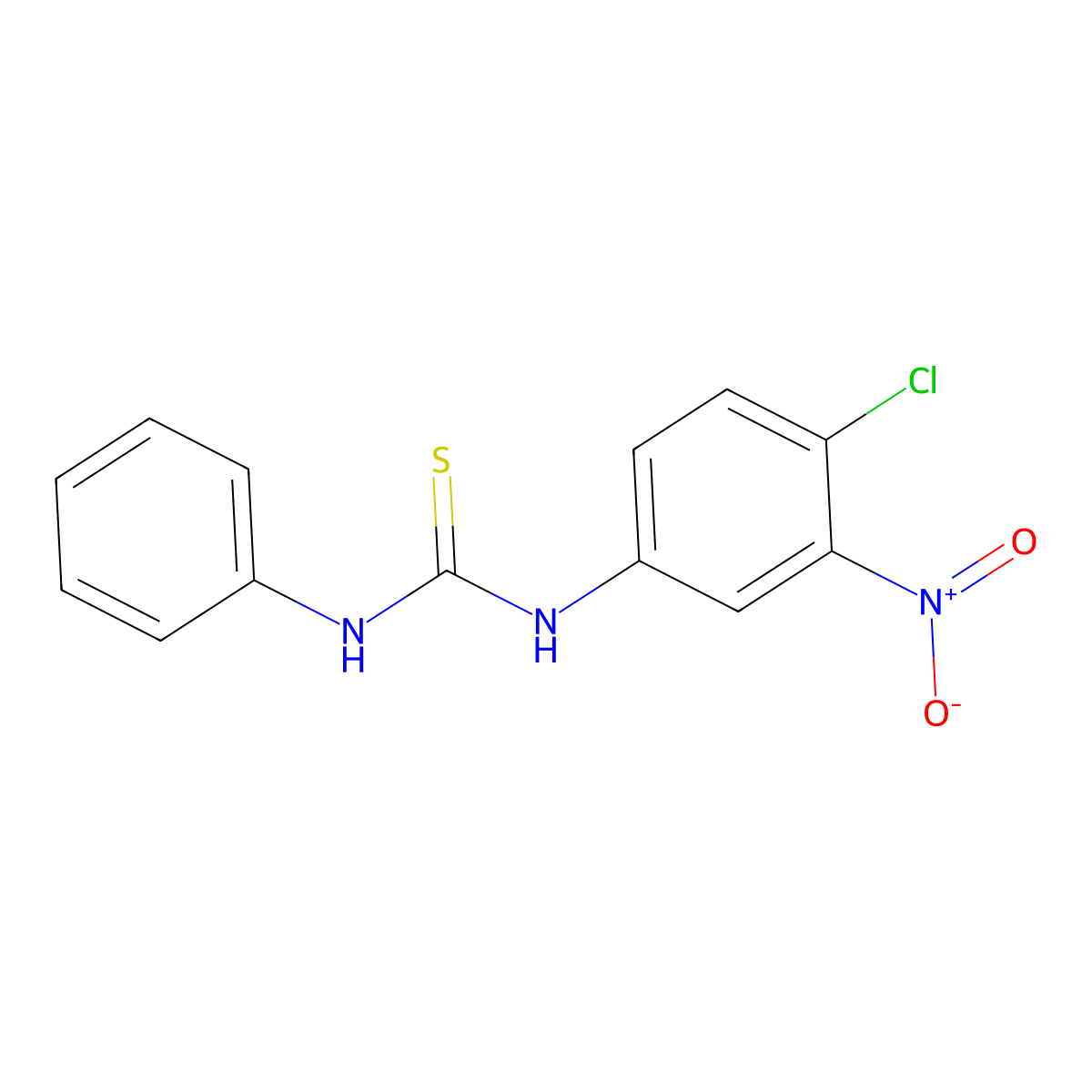 1-(4-Chloro-3-nitrophenyl)-3-phenylthiourea molecular structure, CAS 314283-71-1