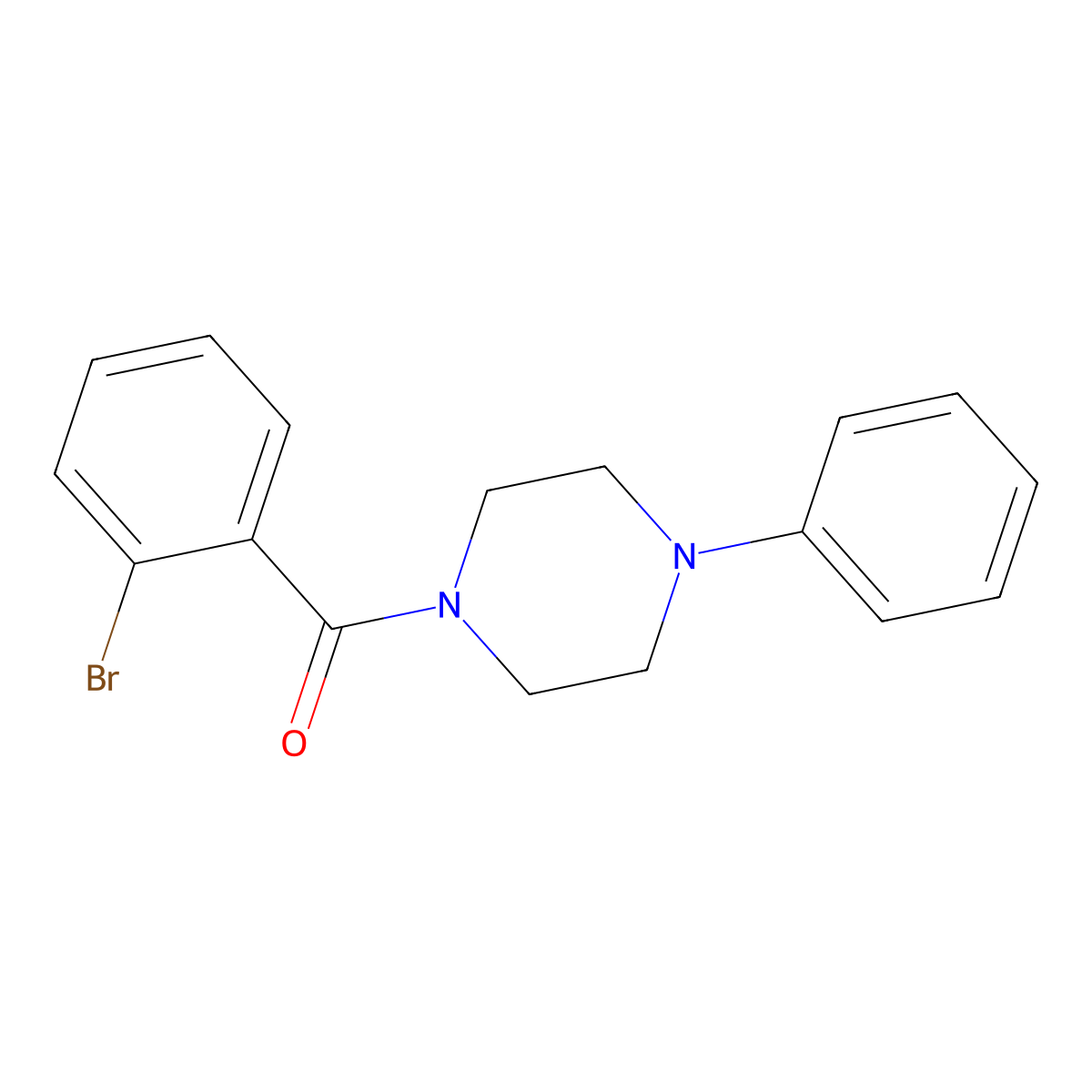 1-(2-Bromobenzoyl)-4-phenylpiperazine molecular structure, CAS 314284-23-6