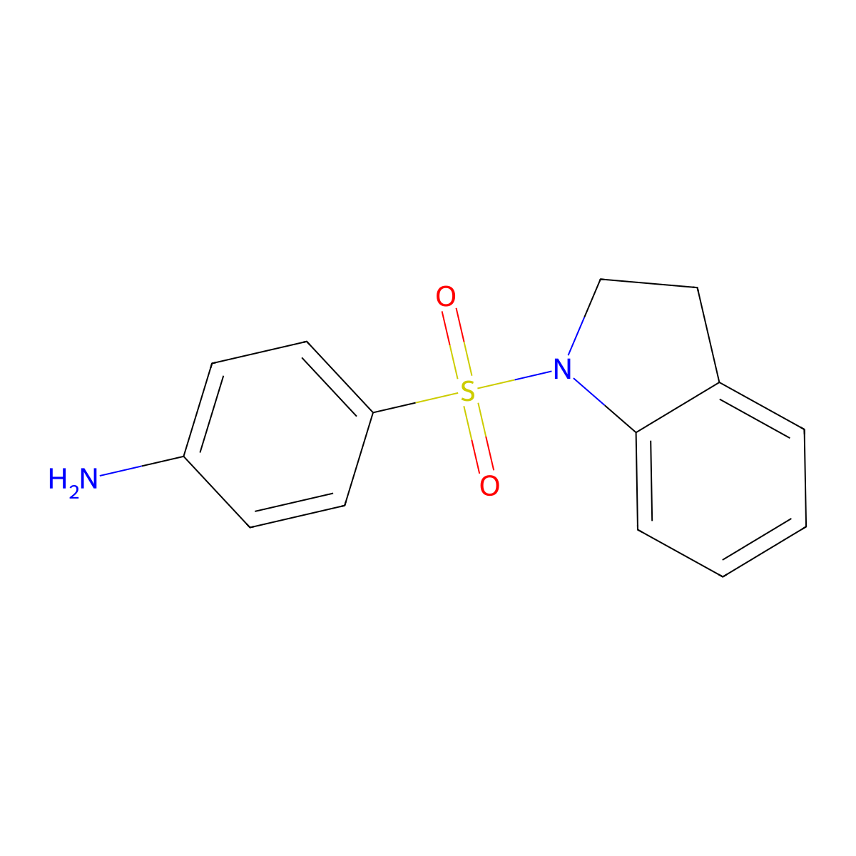 4-(2,3-Dihydro-1H-indole-1-sulfonyl)aniline molecular structure, CAS 314284-67-8