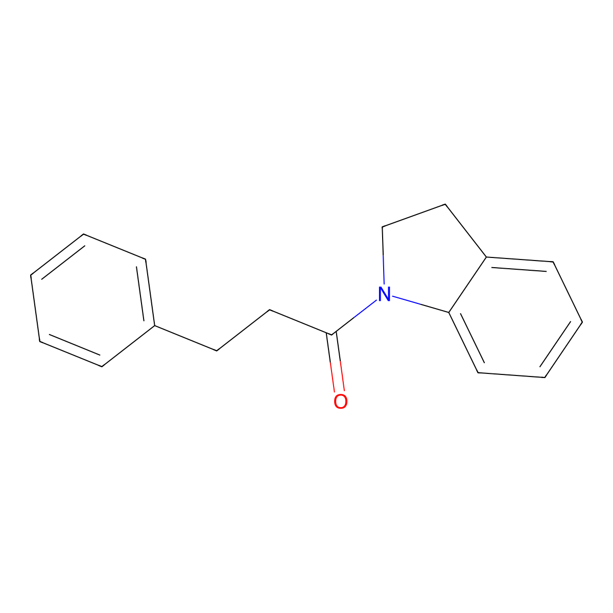 1-(3-Phenylpropanoyl)indoline molecular structure, CAS 314284-69-0