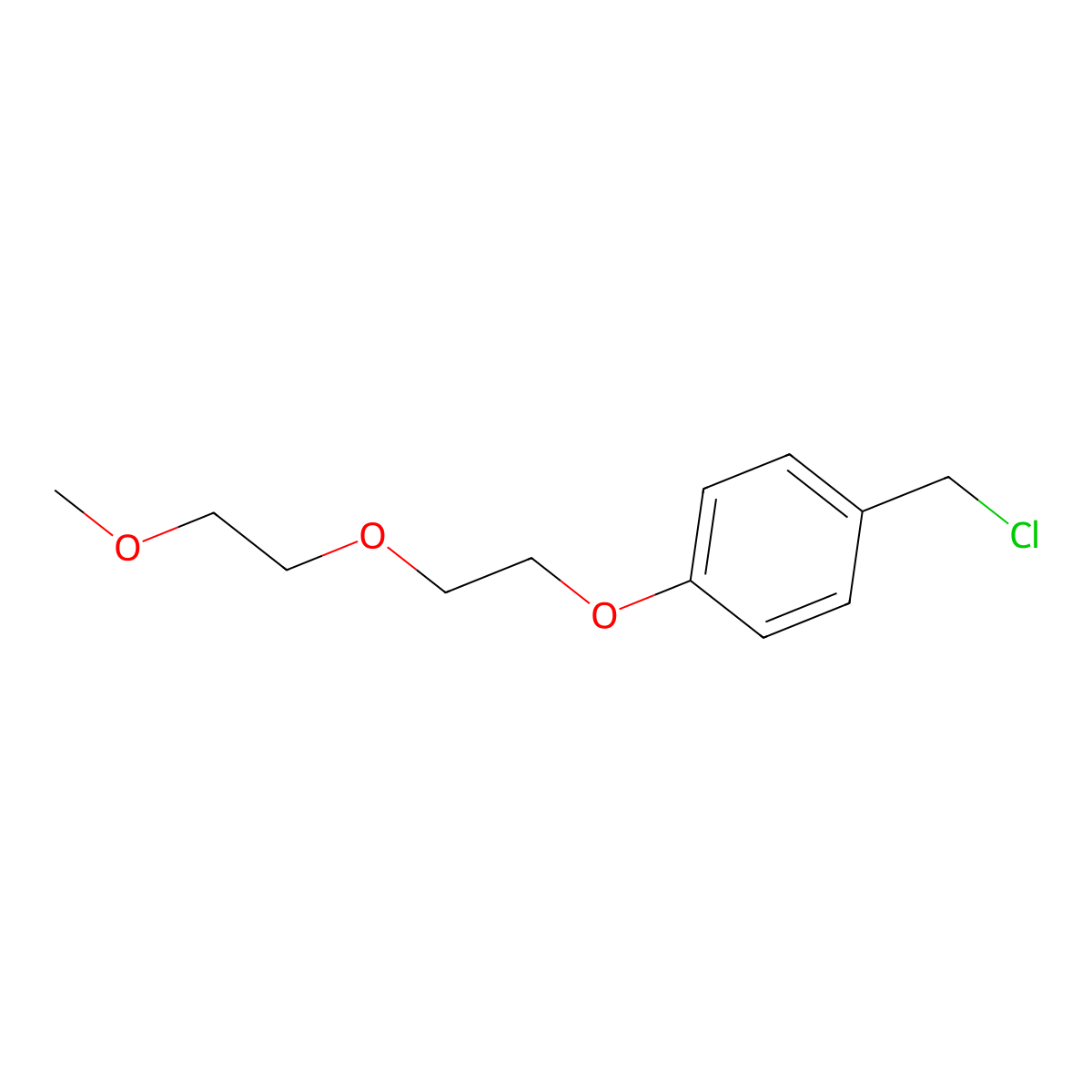 1-(Chloromethyl)-4-[2-(2-methoxyethoxy)ethoxy]benzene molecular structure, CAS 314286-40-3