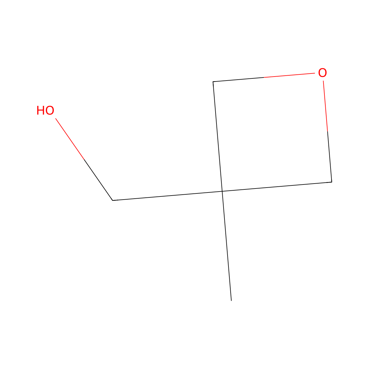 3-Methyl-3-oxetanemethanol molecular structure, CAS 3143-02-0