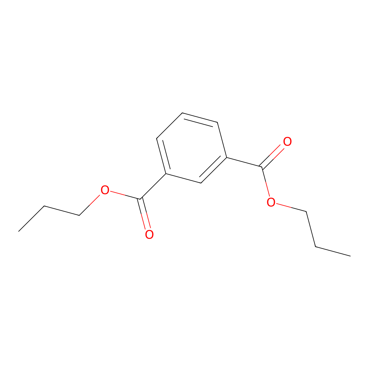 Isophthalic acid, dipropyl ester molecular structure, CAS 3143-06-4