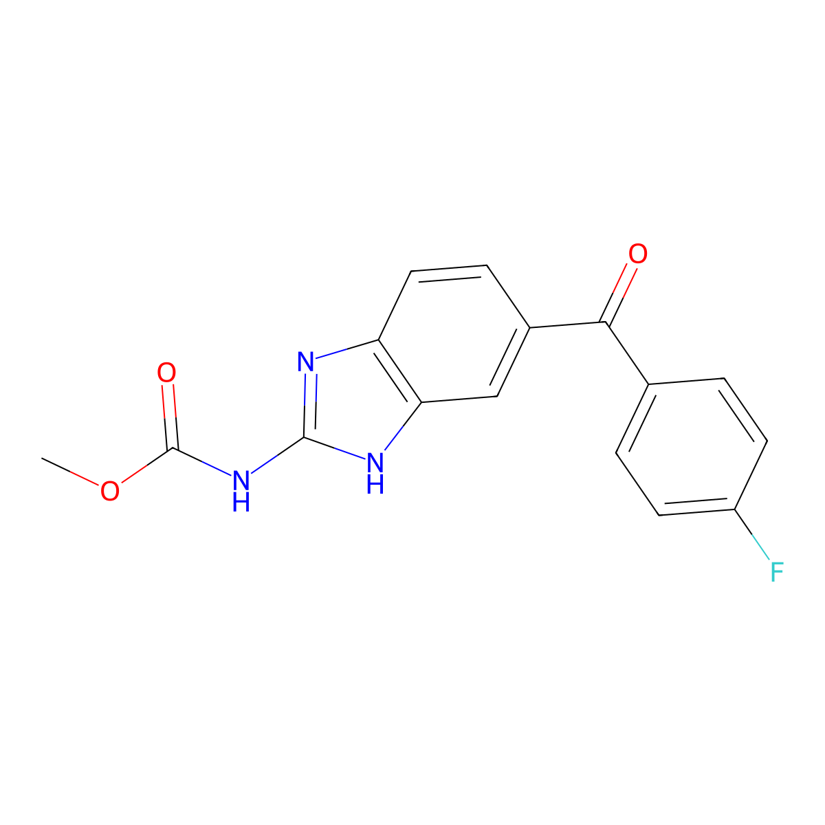 Flubendazole molecular structure, CAS 31430-15-6