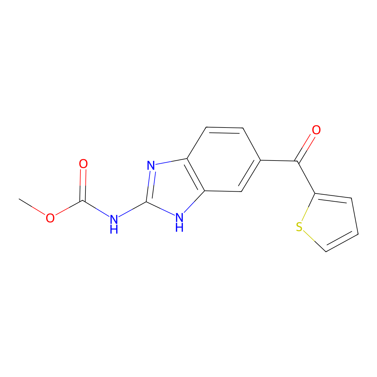 Nocodazole molecular structure, CAS 31430-18-9