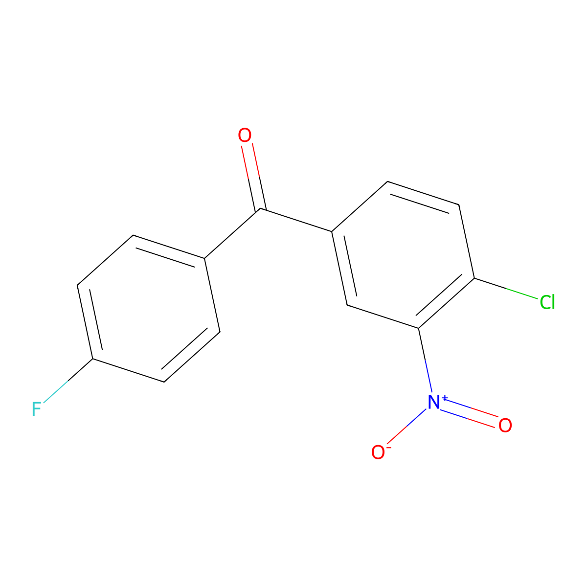 (4-Chloro-3-nitrophenyl)(4-fluorophenyl)methanone molecular structure, CAS 31431-16-0
