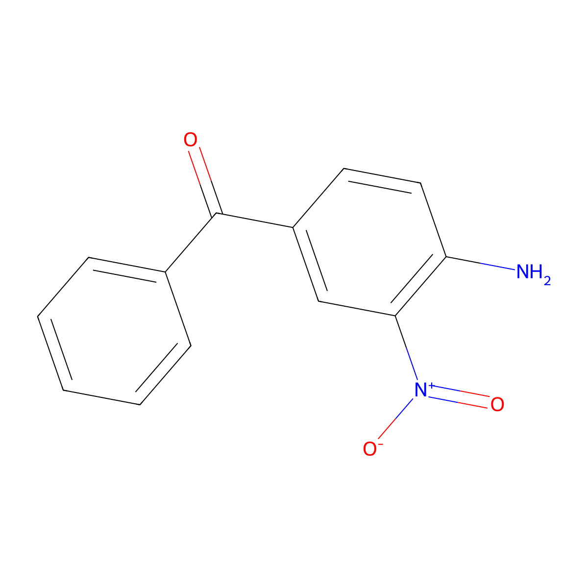 4-Amino-3-nitrobenzophenone molecular structure, CAS 31431-19-3