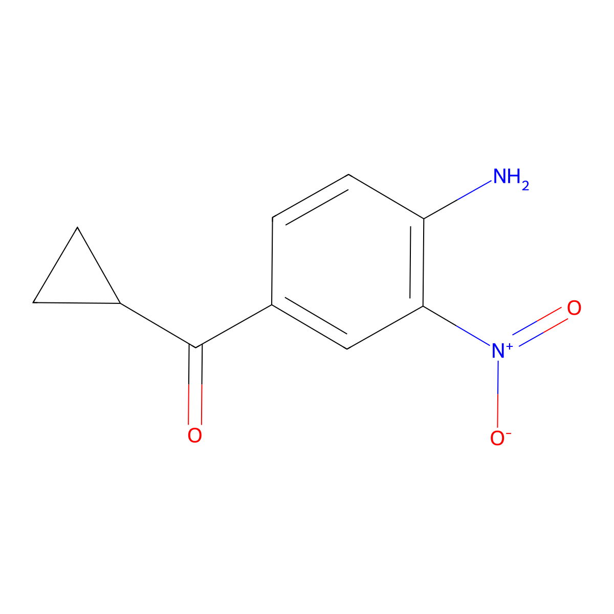(4-Amino-3-nitrophenyl) cyclopropyl ketone molecular structure, CAS 31431-23-9