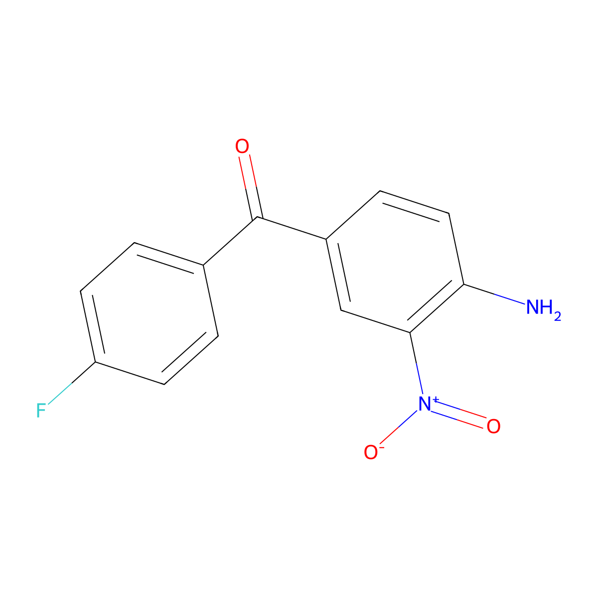 (4-Amino-3-nitrophenyl)(4-fluorophenyl)methanone molecular structure, CAS 31431-26-2
