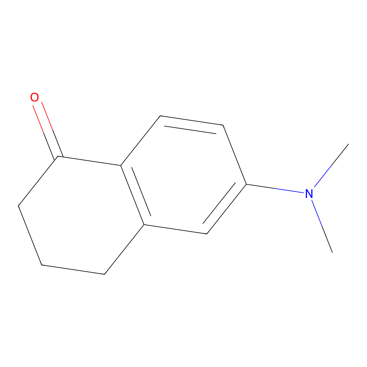 6-(Dimethylamino)-3,4-dihydronaphthalen-1(2H)-one molecular structure, CAS 31435-75-3