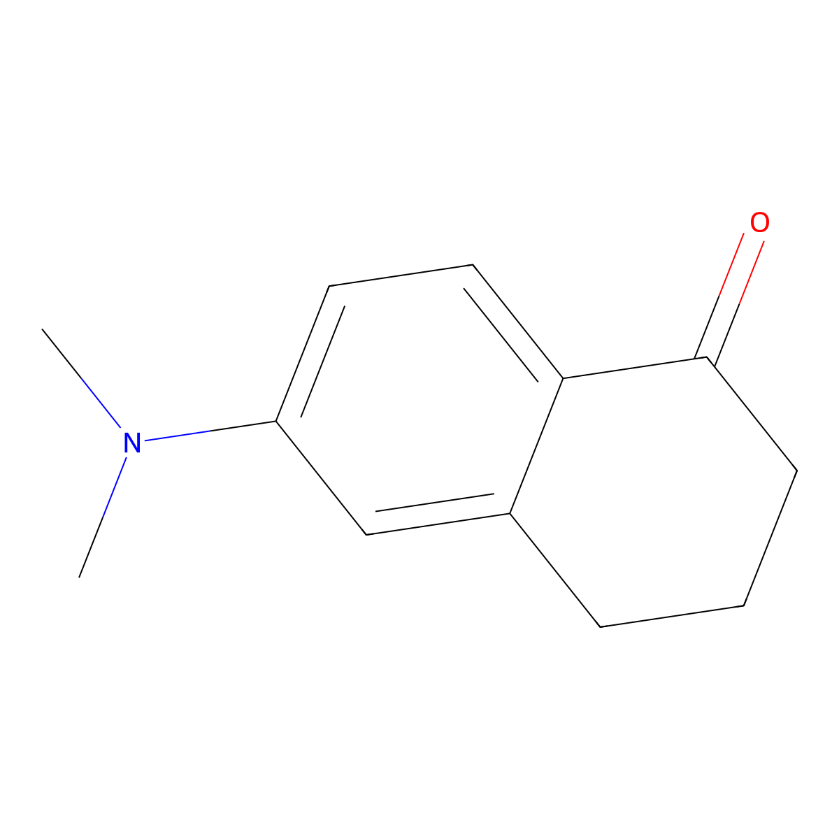 6-(Dimethylamino)-3,4-dihydronaphthalen-1(2H)-one molecular structure, CAS 31435-75-3