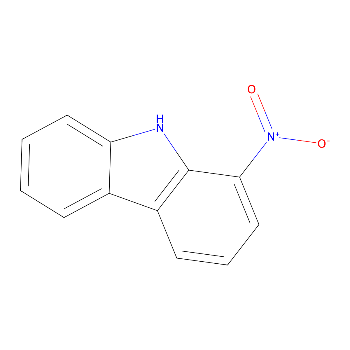 1-Nitro-9H-carbazole molecular structure, CAS 31438-22-9