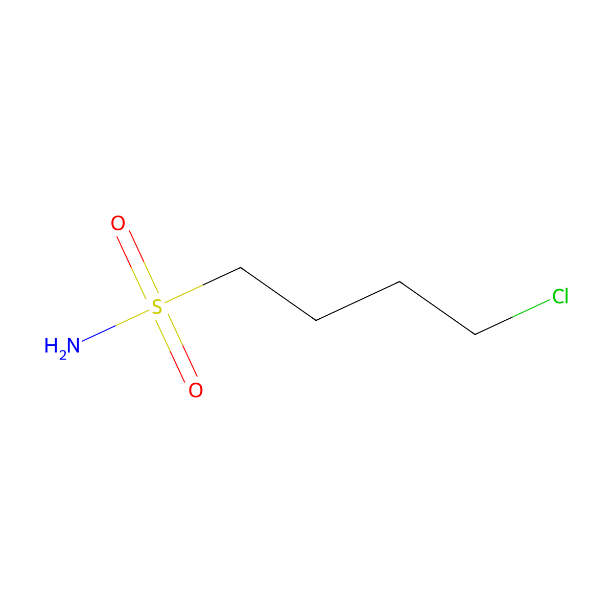 1-Butanesulfonamide, 4-chloro- molecular structure, CAS 3144-06-7