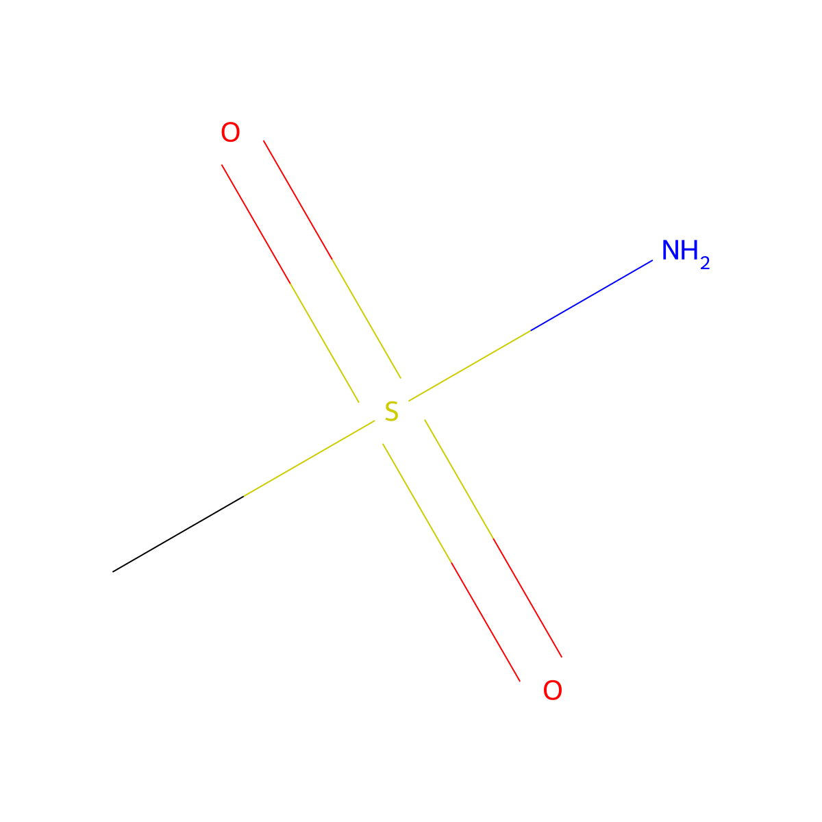 Methanesulfonamide molecular structure, CAS 3144-09-0