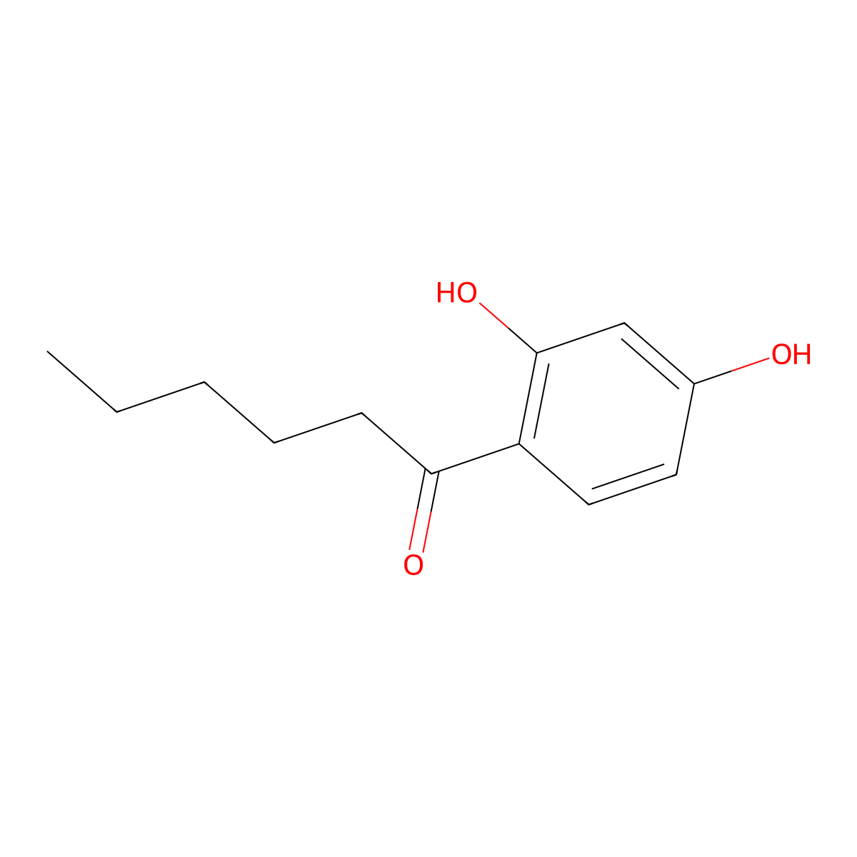 4-Hexanoylresorcinol molecular structure, CAS 3144-54-5