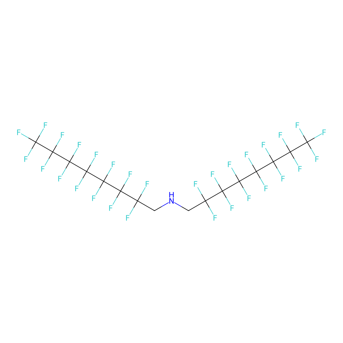 Bis(1H,1H-perfluorooct-1-yl)amine molecular structure, CAS 3145-68-4