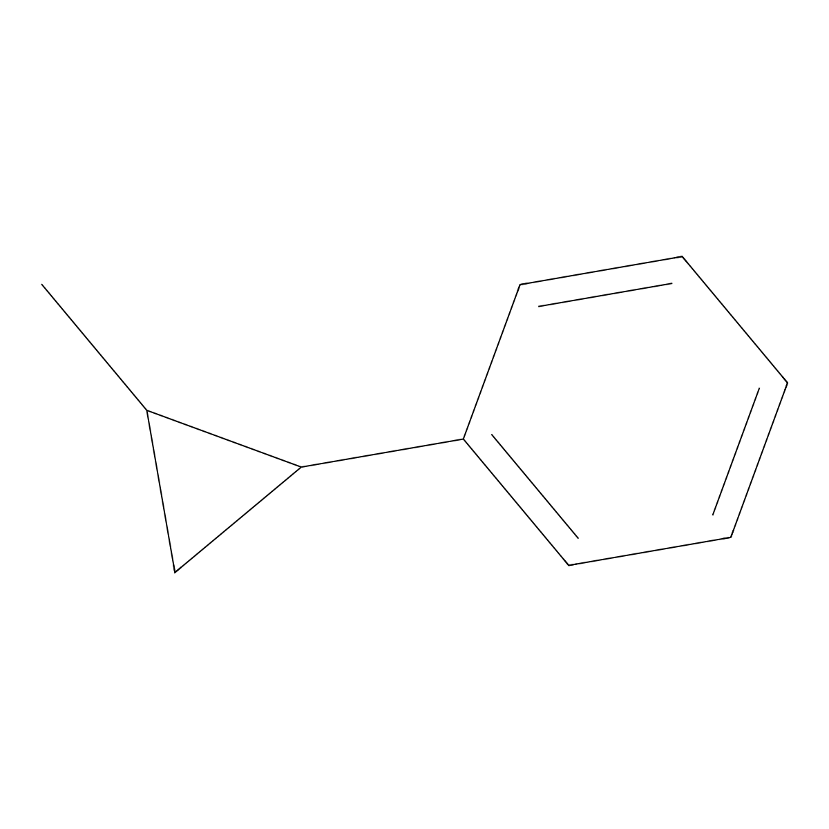 (2-Methylcyclopropyl)benzene molecular structure, CAS 3145-76-4