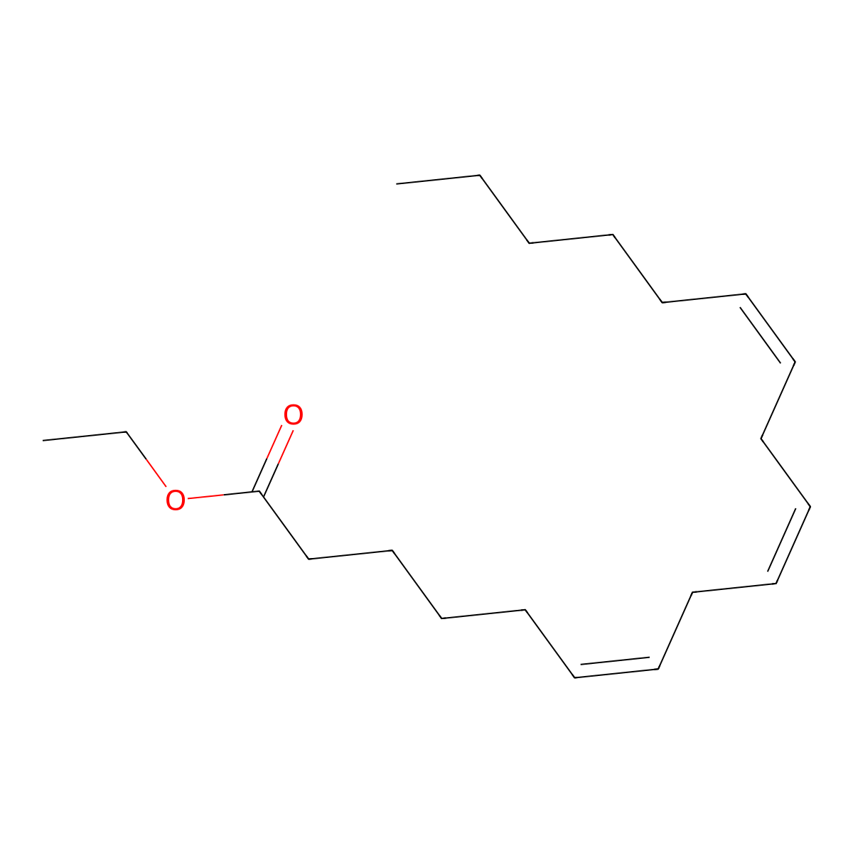 Ethyl gamma-linolenate molecular structure, CAS 31450-14-3