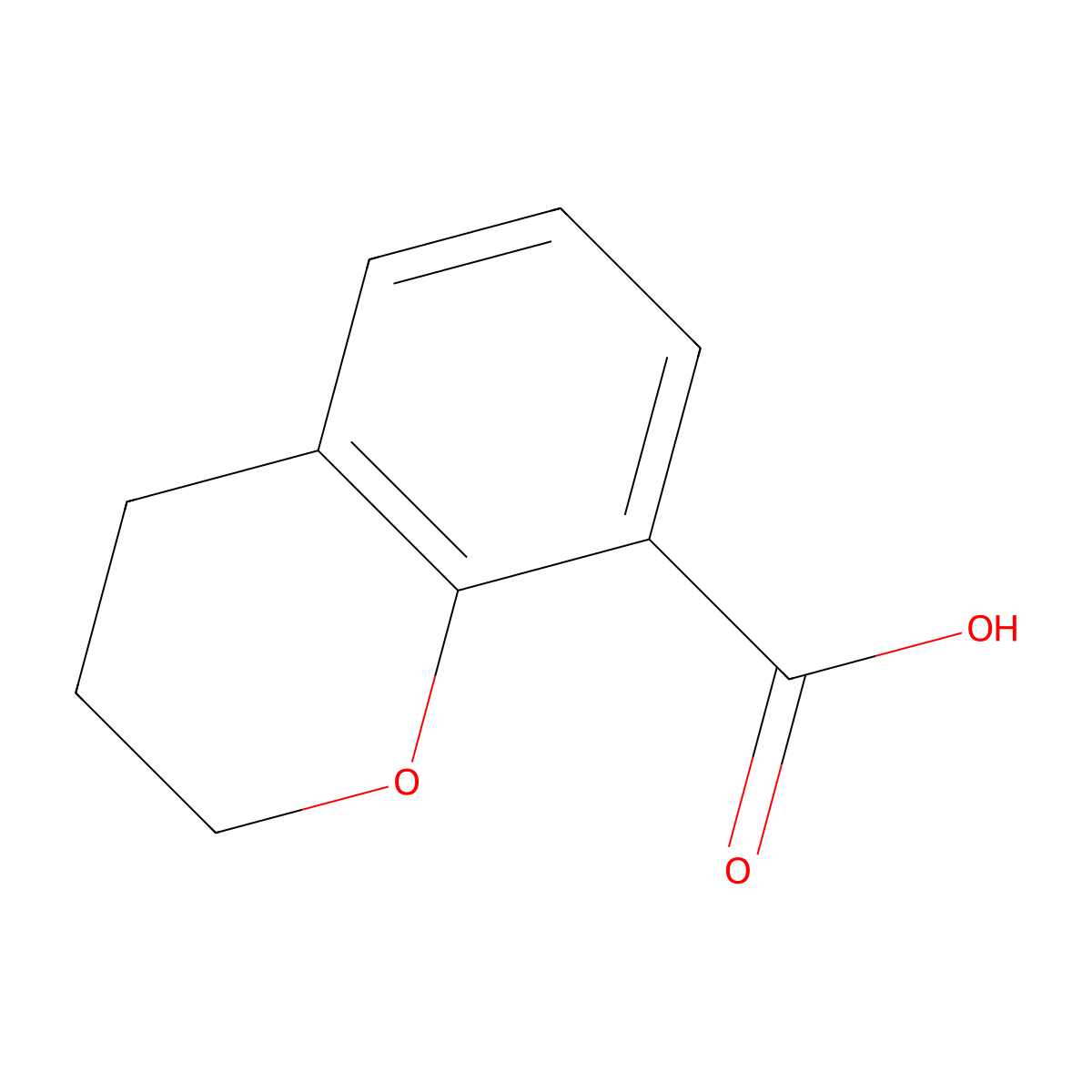 3,4-Dihydro-2H-1-benzopyran-8-carboxylic acid molecular structure, CAS 31457-16-6