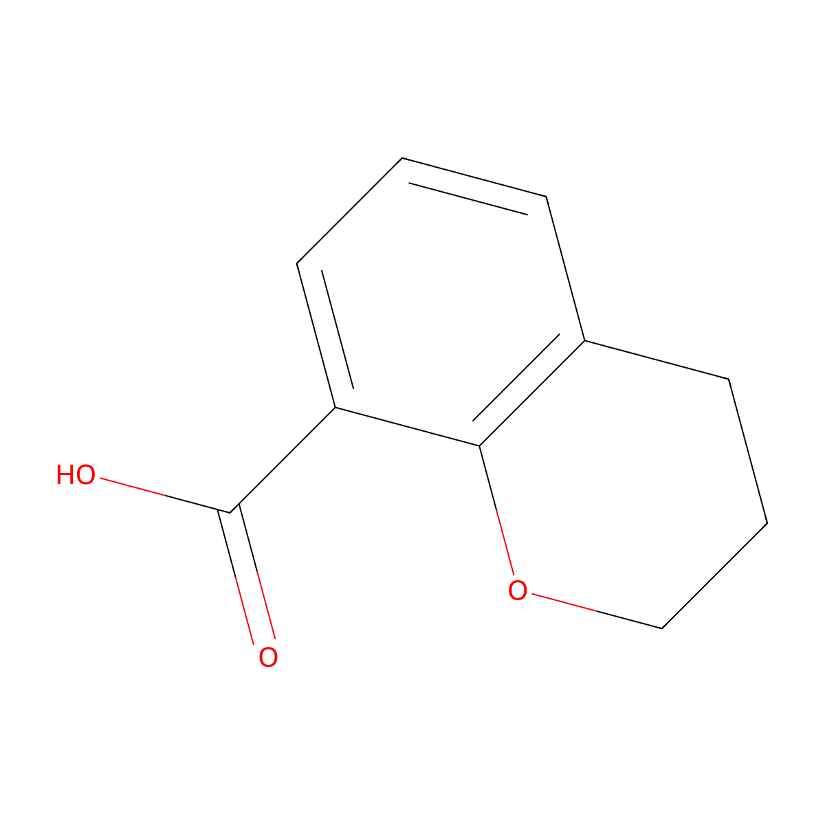 3,4-Dihydro-2H-1-benzopyran-8-carboxylic acid molecular structure, CAS 31457-16-6