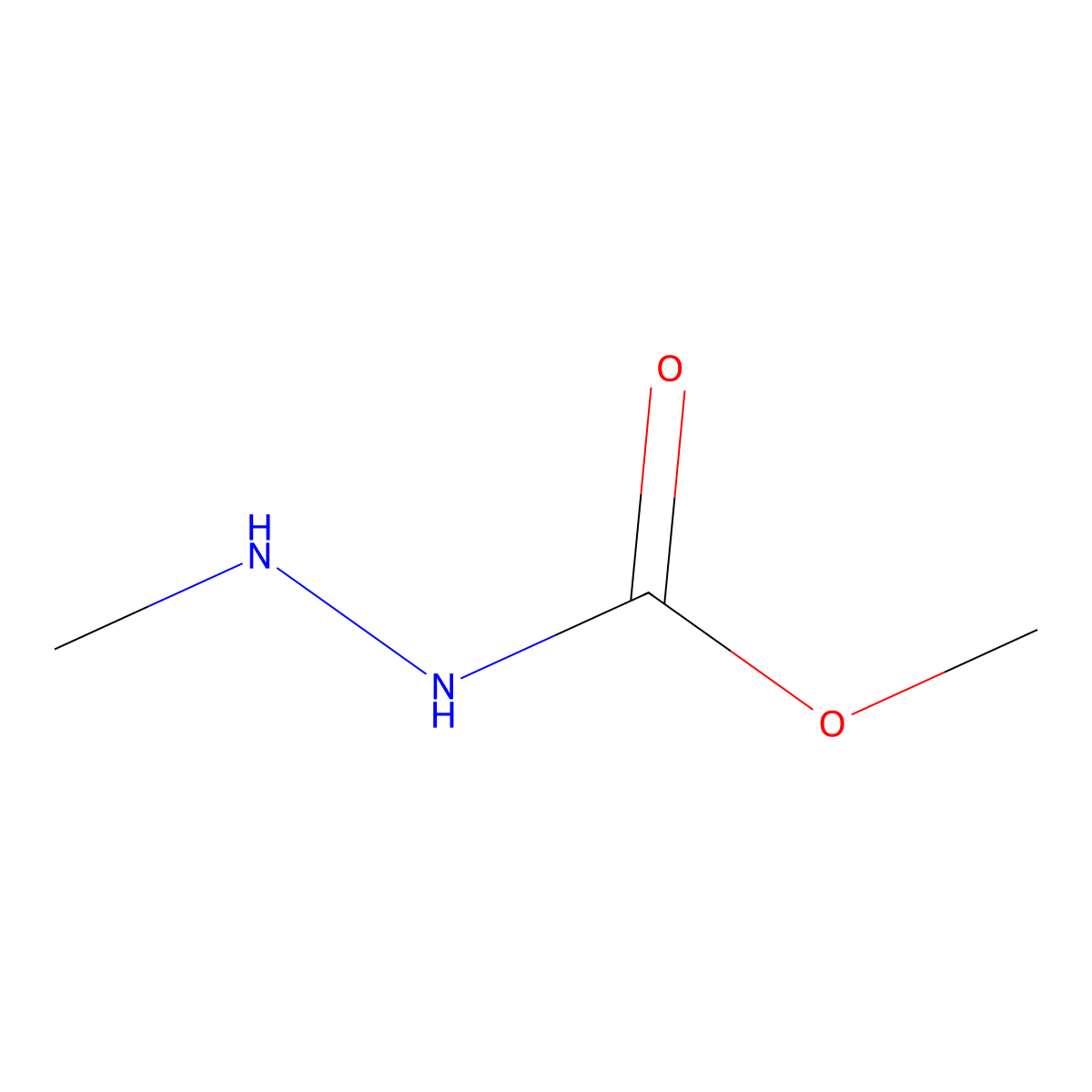Methyl 2-methylhydrazinecarboxylate molecular structure, CAS 31457-72-4
