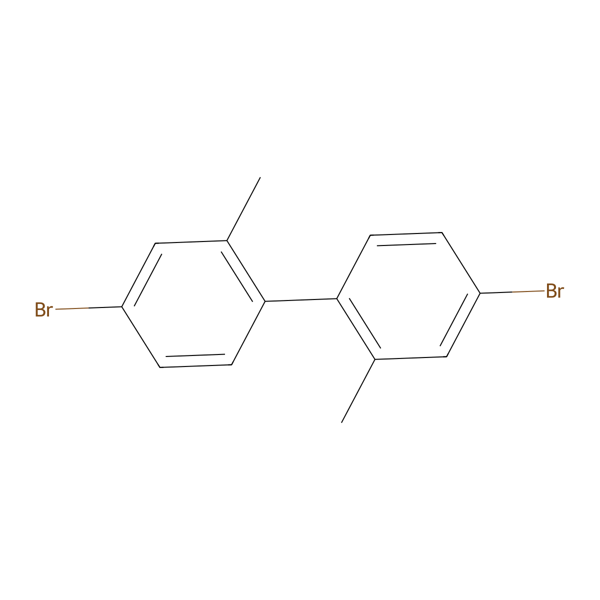 4,4'-Dibromo-2,2'-dimethylbiphenyl molecular structure, CAS 31458-17-0