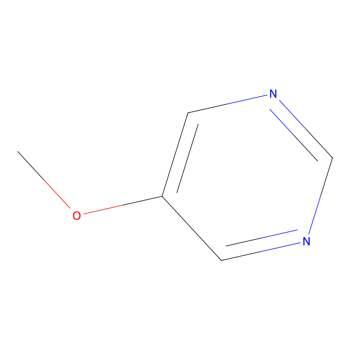 5-Methoxypyrimidine molecular structure, CAS 31458-33-0