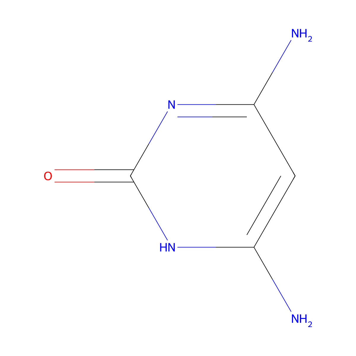 4,6-Diaminopyrimidin-2(1H)-one molecular structure, CAS 31458-45-4