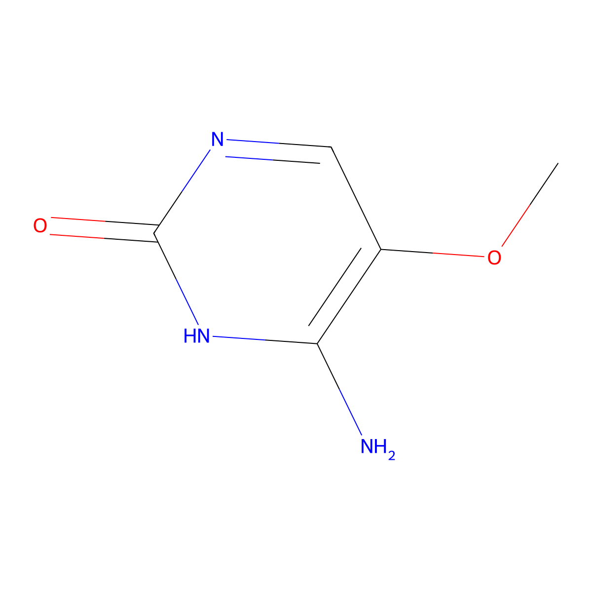4-Amino-5-methoxy-1,2-dihydropyrimidin-2-one molecular structure, CAS 31458-47-6