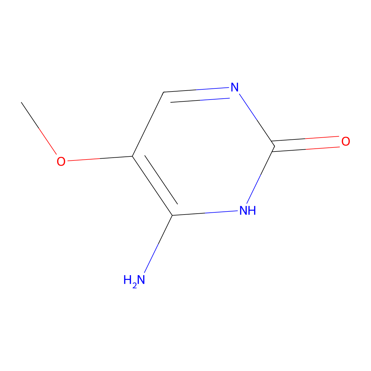 4-Amino-5-methoxy-1,2-dihydropyrimidin-2-one molecular structure, CAS 31458-47-6
