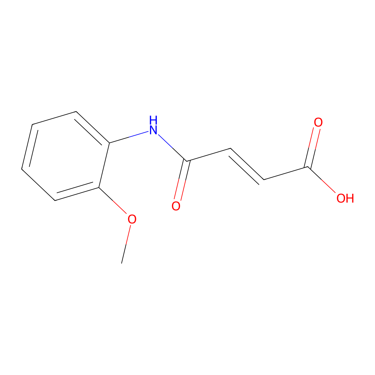 4-(2-Methoxyanilino)-4-oxo-2-butenoic acid molecular structure, CAS 31460-26-1