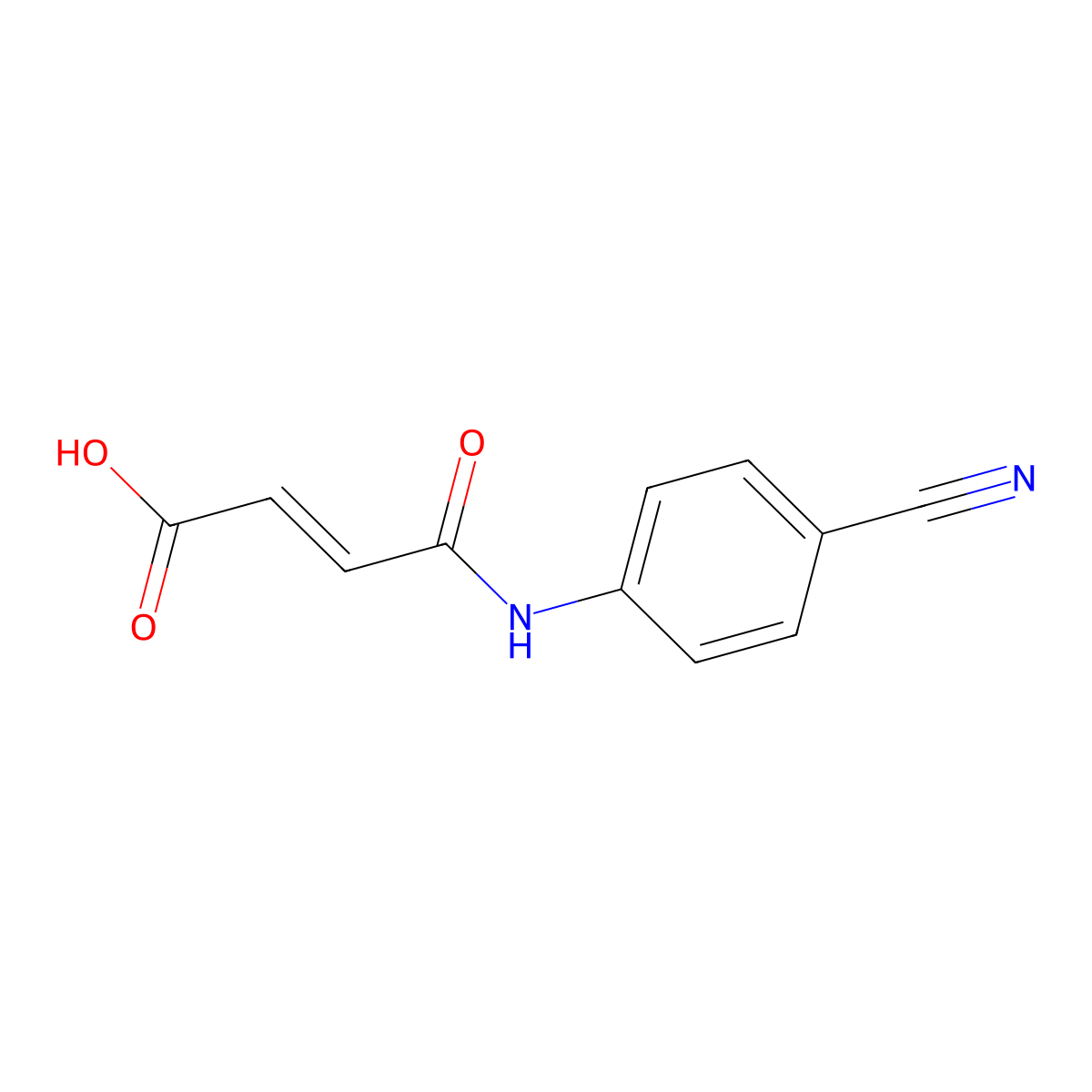 4-(4-Cyanoanilino)-4-oxobut-2-enoic acid molecular structure, CAS 31460-28-3