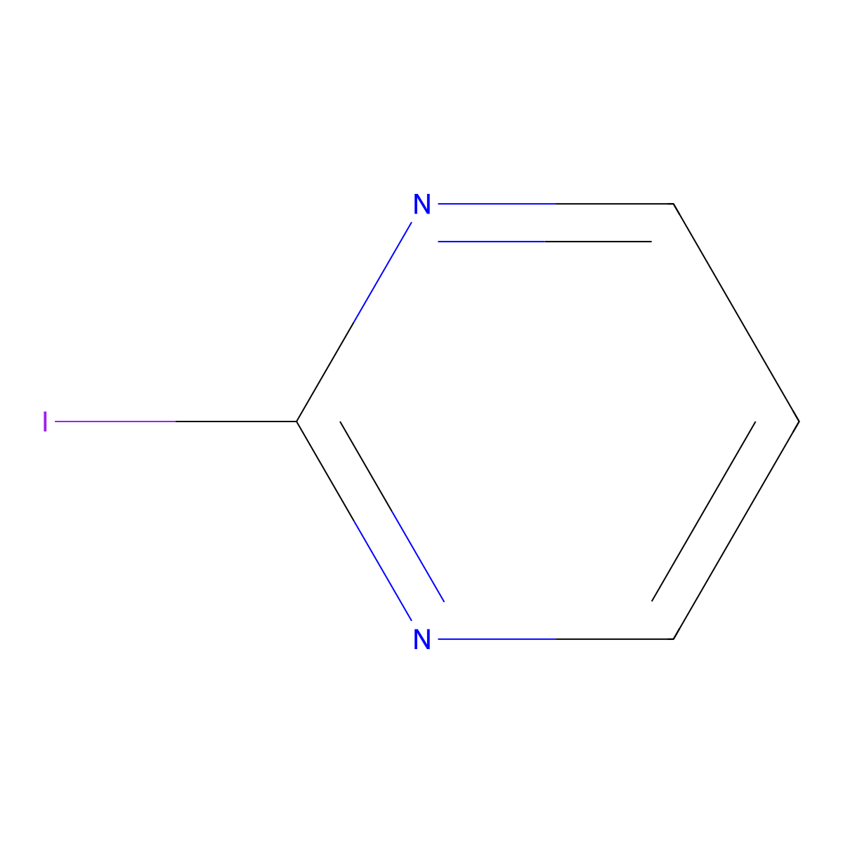 2-Iodopyrimidine molecular structure, CAS 31462-54-1