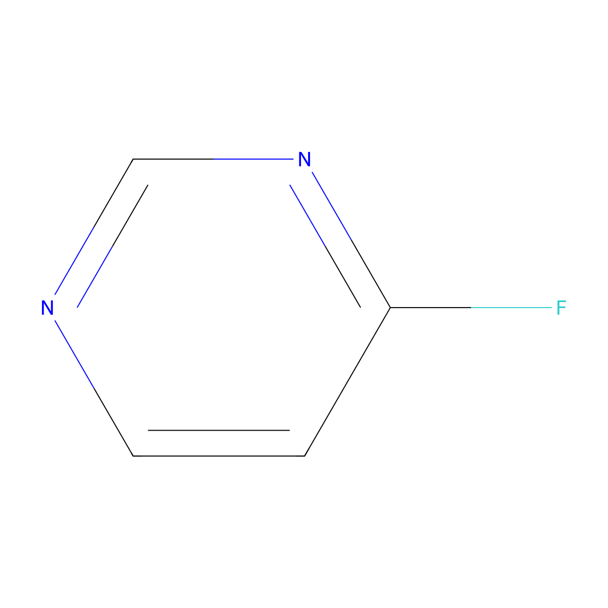 4-Fluoropyrimidine molecular structure, CAS 31462-55-2