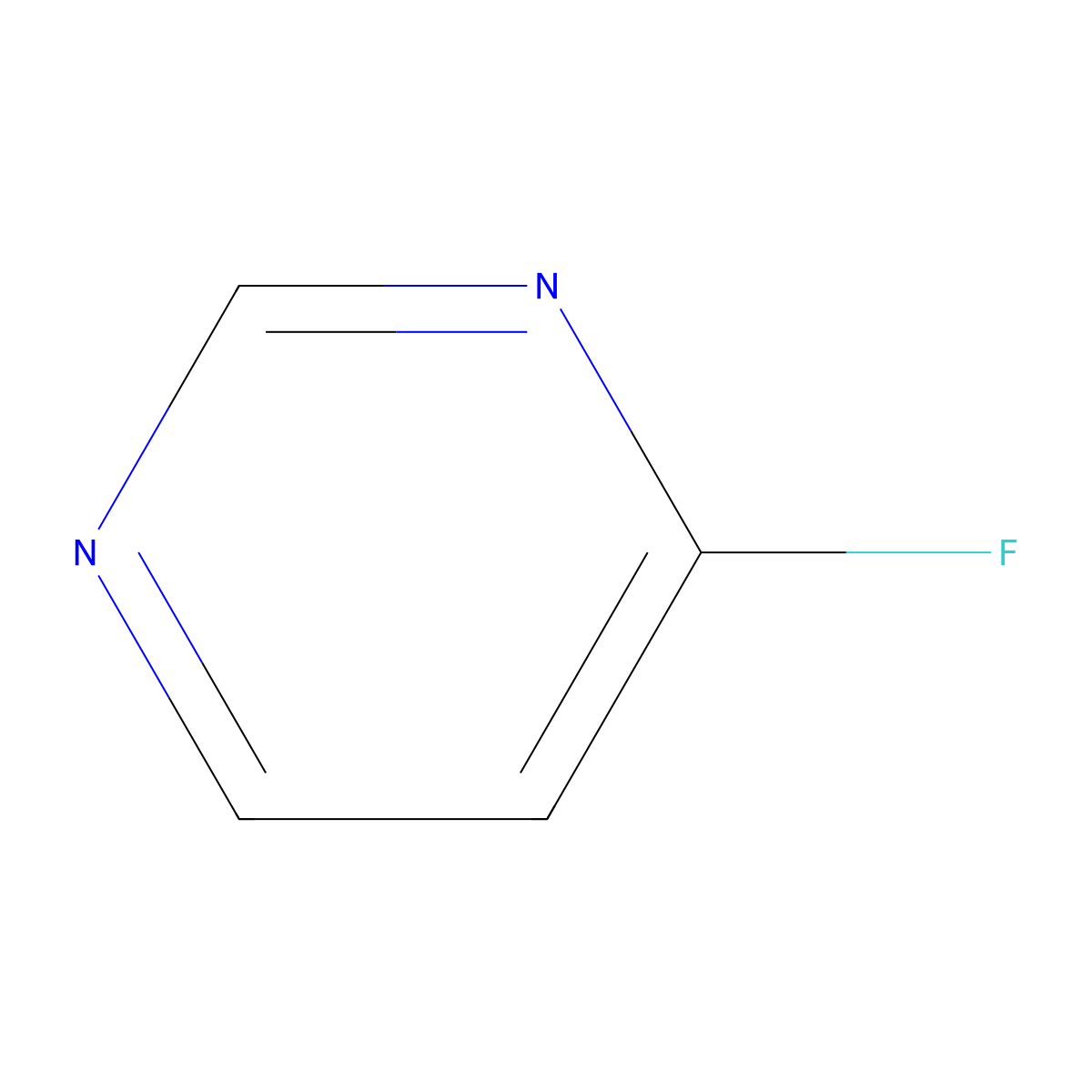 4-Fluoropyrimidine molecular structure, CAS 31462-55-2