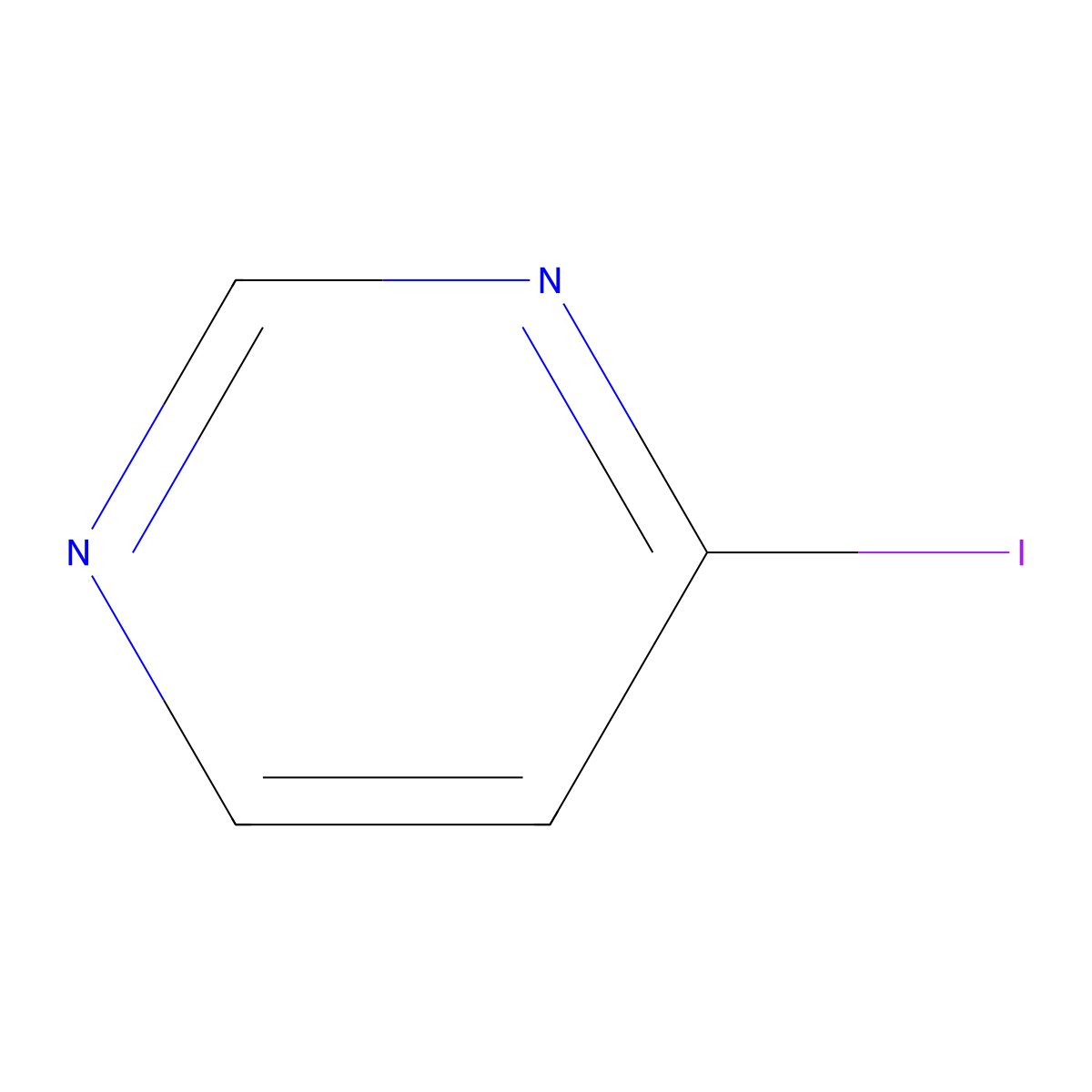 4-Iodopyrimidine molecular structure, CAS 31462-57-4