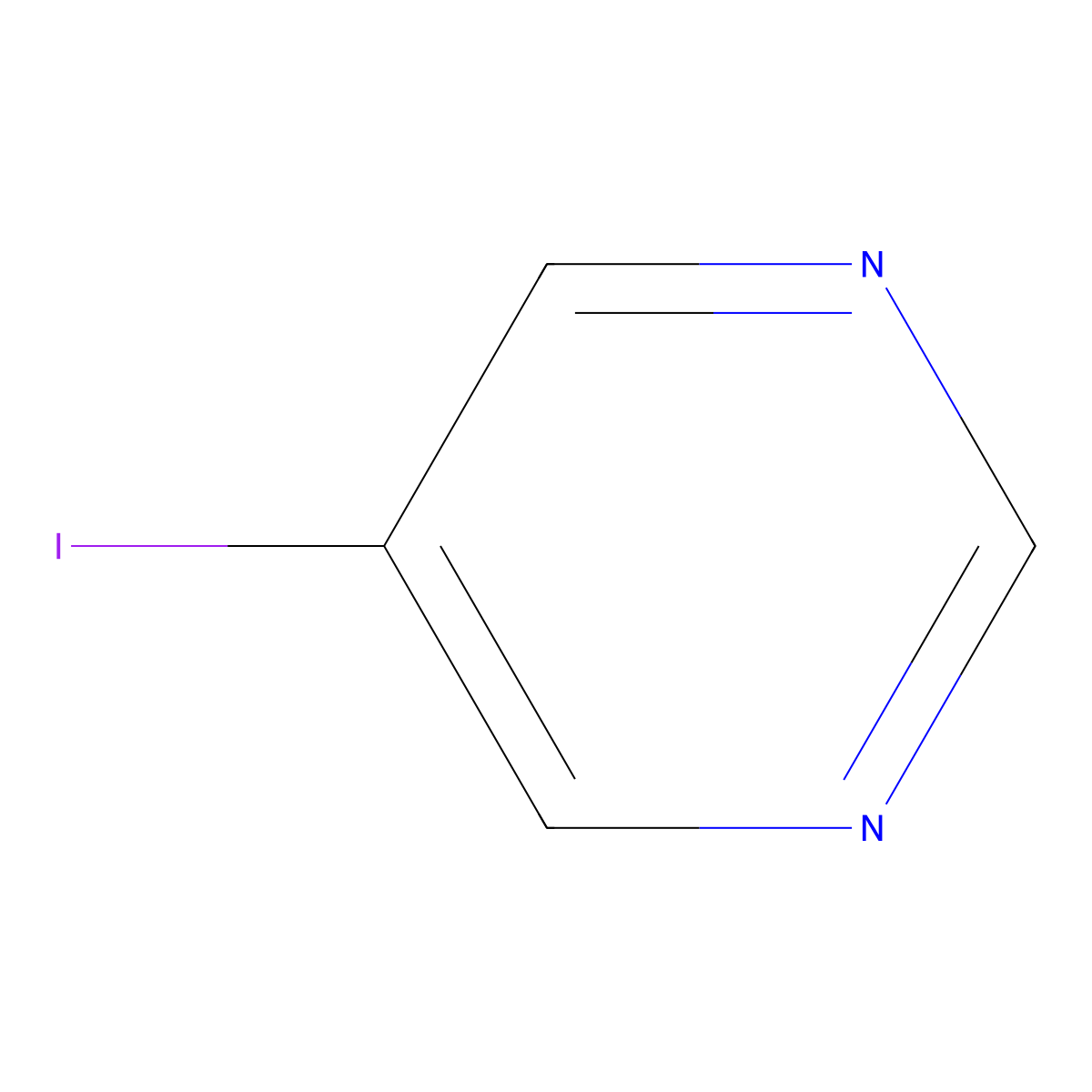 5-Iodopyrimidine molecular structure, CAS 31462-58-5