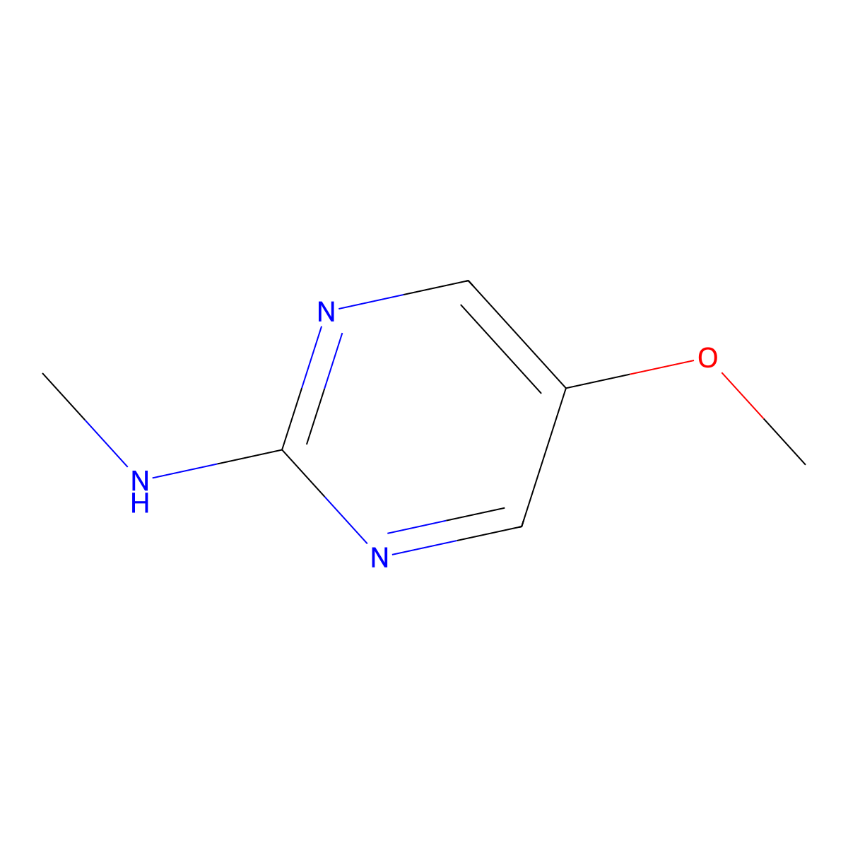 5-methoxy-N-methylpyrimidin-2-amine molecular structure, CAS 31464-65-0