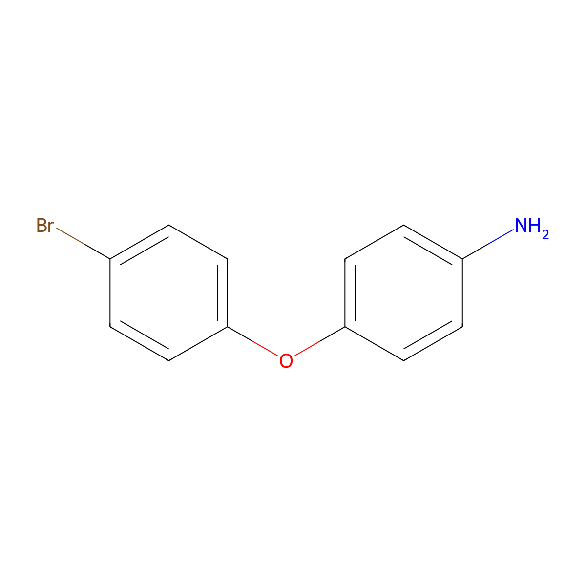4-(4-Bromophenoxy)aniline molecular structure, CAS 31465-35-7